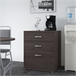 Pemberly Row Floor Storage Cabinet with Drawers in Storm Gray - Engineered Wood