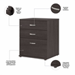 Pemberly Row Floor Storage Cabinet with Drawers in Storm Gray - Engineered Wood