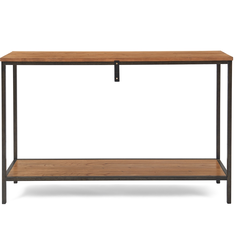 Pemberly Row Modern / Contemporary 2-Tier Console Table Brown