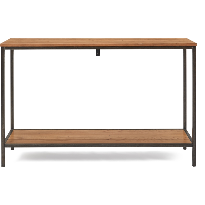 Pemberly Row Modern / Contemporary 2-Tier Console Table Brown