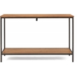 Pemberly Row Modern / Contemporary 2-Tier Console Table Brown