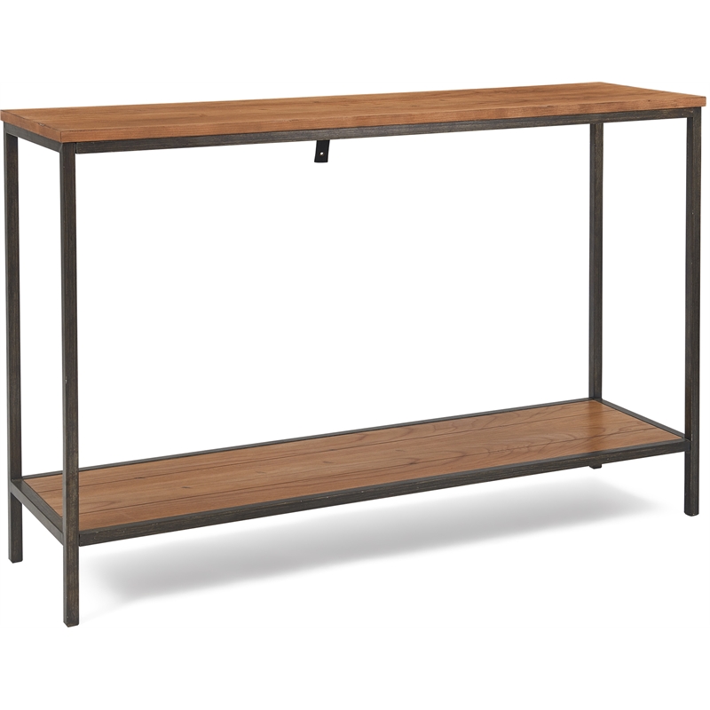 Pemberly Row Modern / Contemporary 2-Tier Console Table Brown