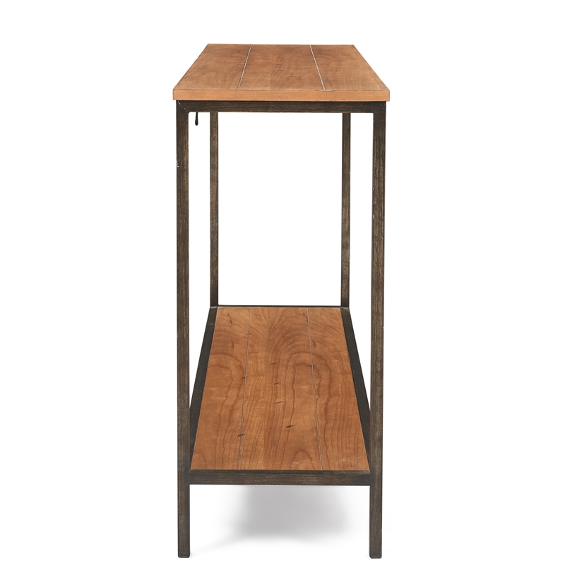 Pemberly Row Modern / Contemporary 2-Tier Console Table Brown