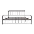 Pemberly Row Contemporary Transitional Metal Bronze Bed in King
