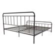 Pemberly Row Contemporary Transitional Metal Bronze Bed in King