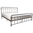 Pemberly Row Contemporary Transitional Metal Bronze Bed in King