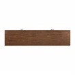 Pemberly Row Mid-Century Modern 4-Door Cinnamon Brown Wood TV Stand