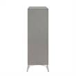 Pemberly Row Modern / Contemporary 5-Drawer Solid Wood Chest in Gray