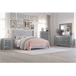 Pemberly Row Modern / Contemporary 5-Drawer Solid Wood Chest in Gray