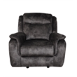 Pemberly Row Park City Polyester Fabric Power Glider Recliner in Slate