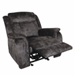 Pemberly Row Park City Polyester Fabric Power Glider Recliner in Slate