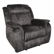 Pemberly Row Park City Polyester Fabric Power Glider Recliner in Slate
