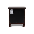 Pemberly Row Modern Solid Wood 2-Drawer Nightstand in Cherry
