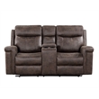 Pemberly Row 2-Piece Fabric Power Loveseat and Sofa Set in Mocha
