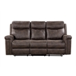 Pemberly Row 2-Piece Fabric Power Loveseat and Sofa Set in Mocha