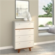 Pemberly Row Modern / Contemporary 4 Drawer Wood Chest in White