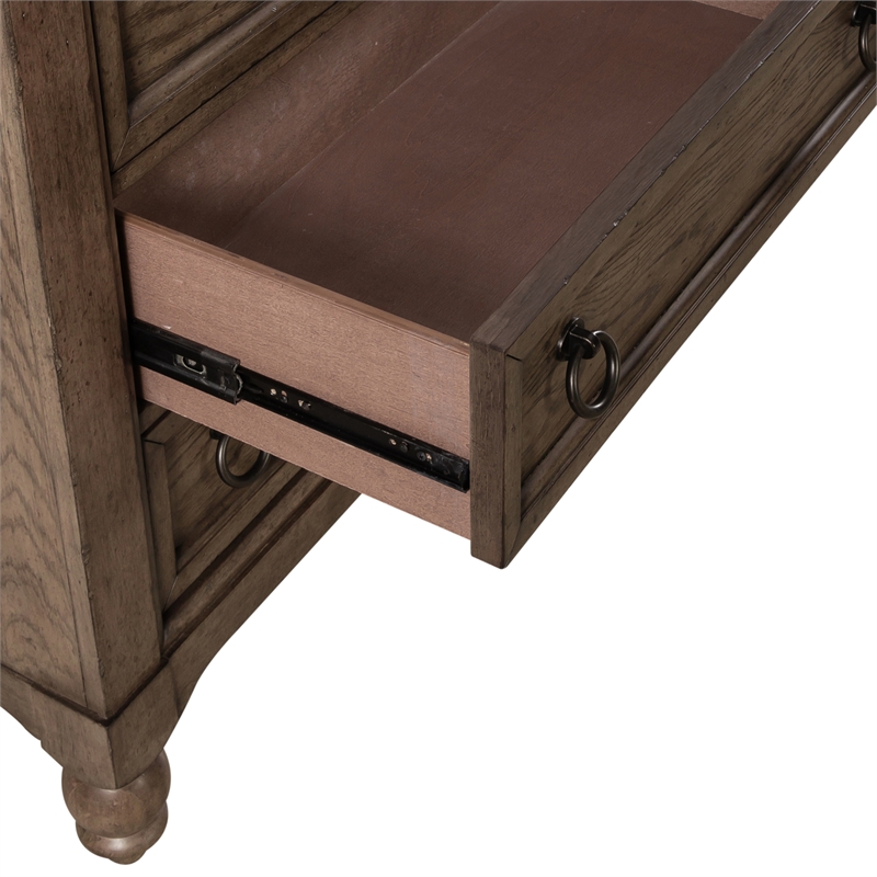 Pemberly Row Modern Farmhouse 9 Drawer Dresser - Dusty Taupe