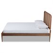 Pemberly Row Modern Brown Finished Wood Queen Size Platform Bed