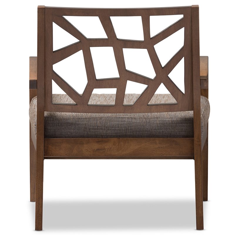 Pemberly Row Modern / Contemporary Accent Chair in Gray and Brown