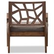 Pemberly Row Modern / Contemporary Accent Chair in Gray and Brown