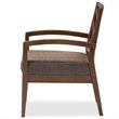 Pemberly Row Modern / Contemporary Accent Chair in Gray and Brown