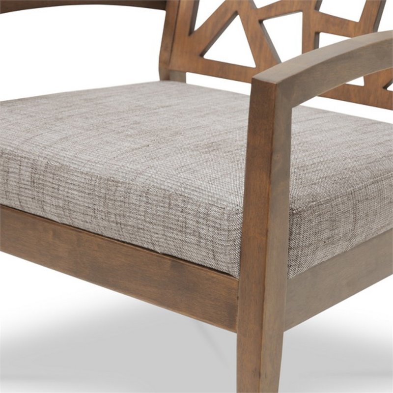 Pemberly Row Modern / Contemporary Accent Chair in Gray and Brown