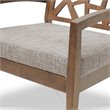 Pemberly Row Modern / Contemporary Accent Chair in Gray and Brown