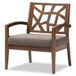 Pemberly Row Modern / Contemporary Accent Chair in Gray and Brown