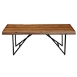 Pemberly Row Wood Coffee-Cocktail Table in Light Walnut (Brown)