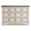 Pemberly Row Set of 2 Engineered Wood 6 Drawer Double Dresser & 5 Drawer Chest