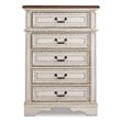Pemberly Row Set of 2 Engineered Wood 6 Drawer Double Dresser & 5 Drawer Chest
