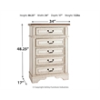 Pemberly Row Set of 2 Engineered Wood 6 Drawer Double Dresser & 5 Drawer Chest