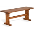 Pemberly Row 4-pieces Corner Dining Set/Breakfast Nook in Oak with Storage Space