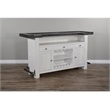 Pemberly Row Wood Home Bar with 2 Shelves and 3 Drawers in Espresso