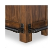 Pemberly Row Wood Home Bar with 2 Shelves and 3 Drawers in Brown