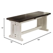 Pemberly Row 4PCs Corner Dining Set/Breakfast Nook in Brown with Storage Space