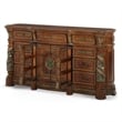 Pemberly Row Traditional 9-Drawers Wood Dresser - Classic Chestnut