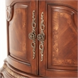 Pemberly Row Traditional Wood Bedside Chest in Honey Walnut Finish