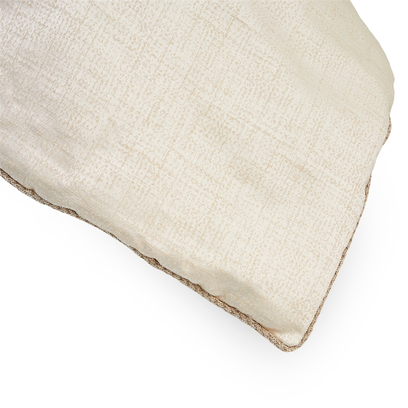 Pemberly Row Contemporary 4-Piece King Comforter Set - Ivory