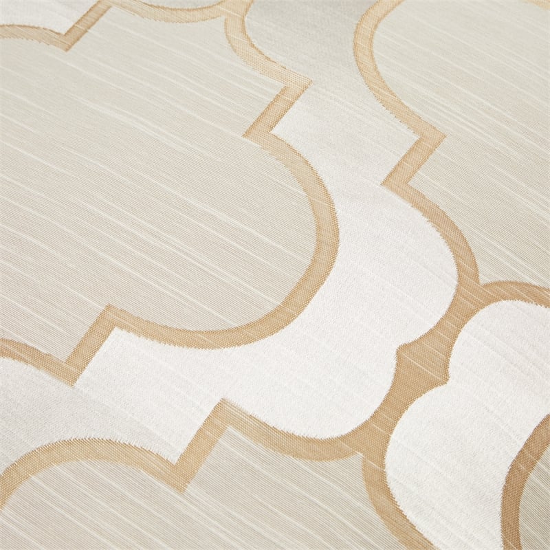 Pemberly Row Contemporary 4-Piece King Comforter Set - Ivory