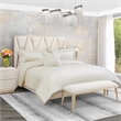 Pemberly Row Contemporary 4-Piece Queen Comforter Set - Ivory