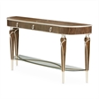 Pemberly Row Transitional Wood Console Table in Hazelnut Brown