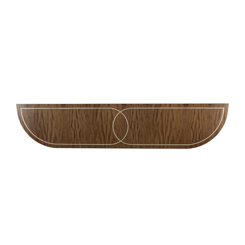 Pemberly Row Transitional Wood Console Table in Hazelnut Brown