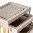 Pemberly Row Transitional Nesting Tables - Set of 3 - Shimmering Ivory