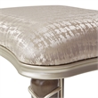 Pemberly Row Transitional Jacquard Fabric Ottoman in Bisque/Hazelnut Brown
