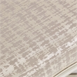 Pemberly Row Transitional Jacquard Fabric Ottoman in Bisque/Hazelnut Brown