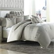 Pemberly Row Contemporary 10-piece Fabric King Comforter Set in Tan/Neutral