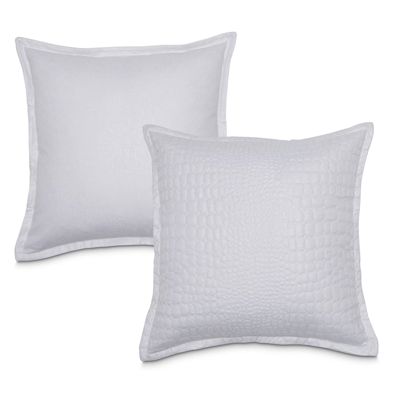 Pemberly Row Contemporary 3-piece Pebble Stitch Fabric King Duvet Set in White