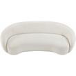 Pemberly Row Contemporary Rich Cream Boucle Fabric Upholstered Sofa