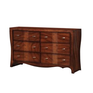 pemberly row contemporary engineered wood dresser in espresso